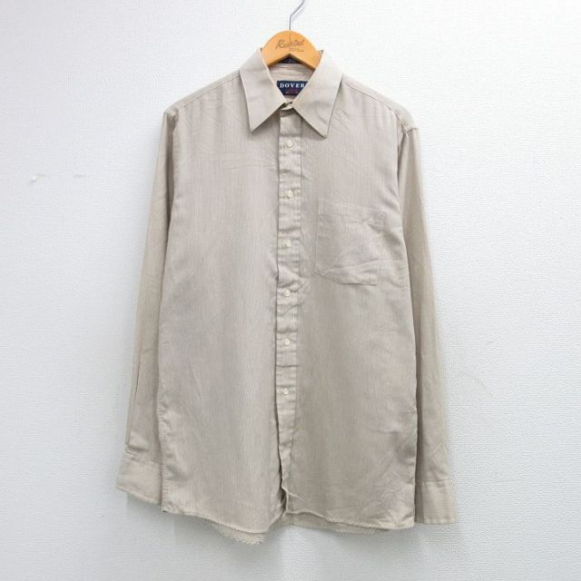 90s 長袖シャツ ベージュ L | 古着