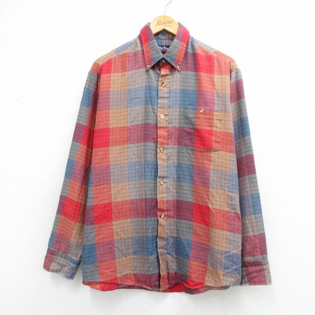 90s 長袖シャツ レッドチェック XL | 古着