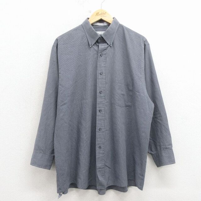 バンヒューセン 90s 長袖シャツ グレーチェック XL | 古着