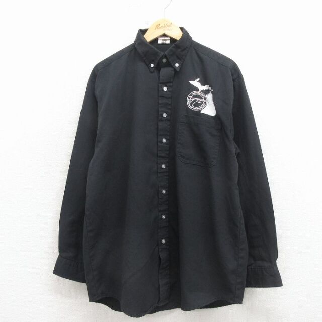 プロフェッショナル 90s 長袖シャツ ブラック L | 古着