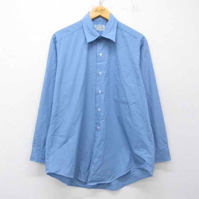 シアーズ 80s 長袖シャツ ネイビー メンズL相当 | 古着