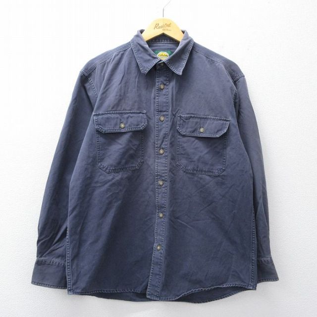 カベラス 00s 長袖シャツ ネイビー メンズL相当 | 古着