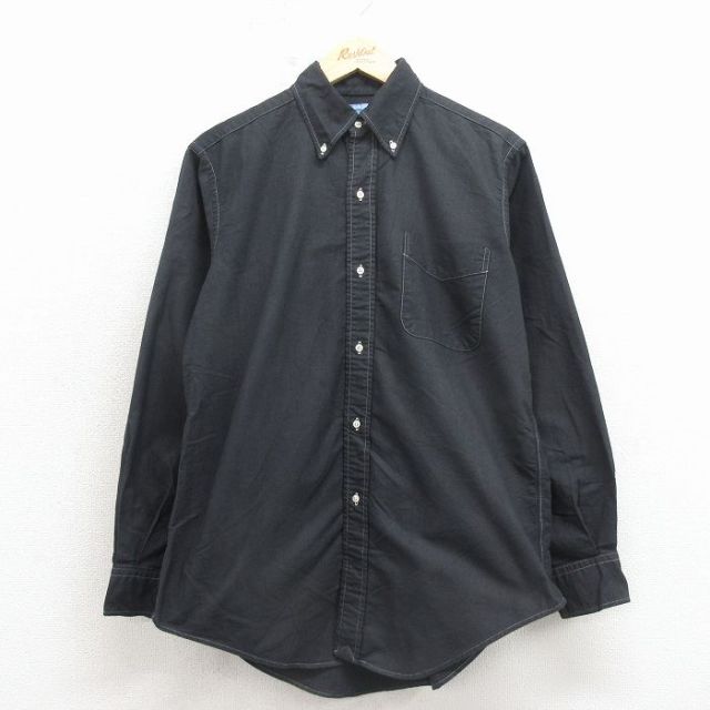 90s 長袖シャツ ブラック メンズL相当 | 古着