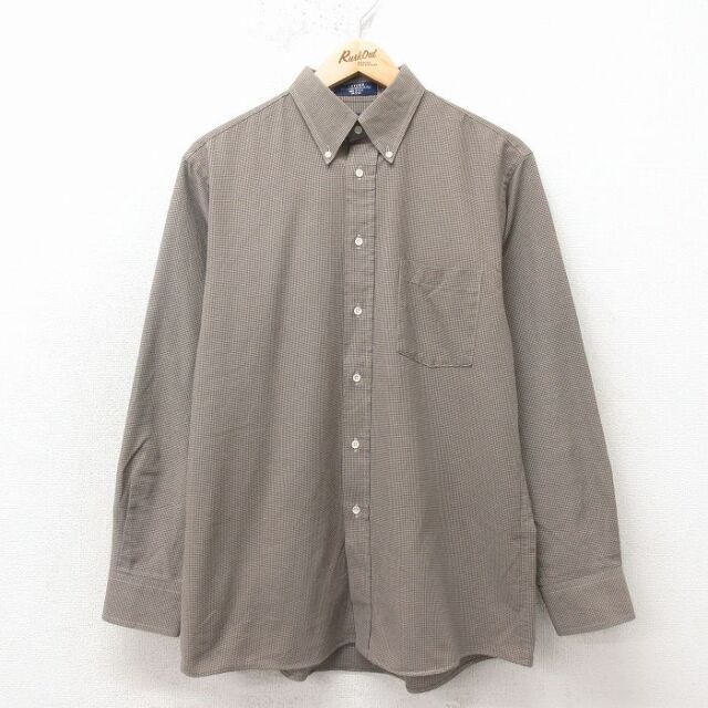 アロー 90s 長袖シャツ オックスフォード ベージュ L | 古着