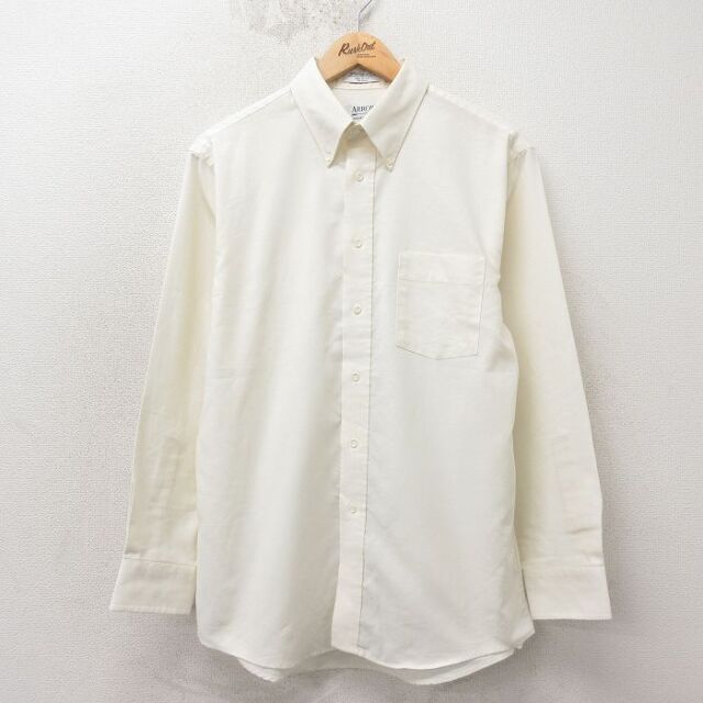 アロー 90s 長袖シャツ オックスフォード ベージュ L | 古着