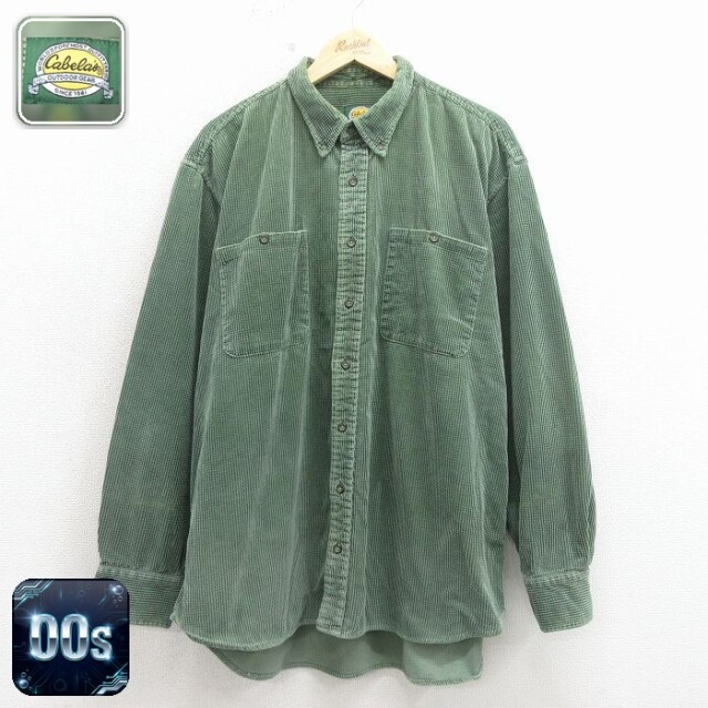 【20%OFF】カベラス 00s 長袖シャツ グリーン メンズXL相当 | 古着