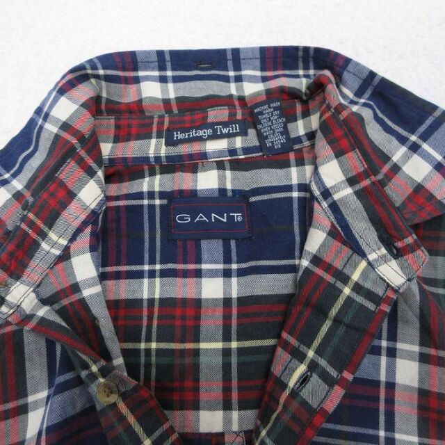 古着通販 L☆古着 GANT 長袖 シャツ メンズ 90年代 90s ボタンダウン