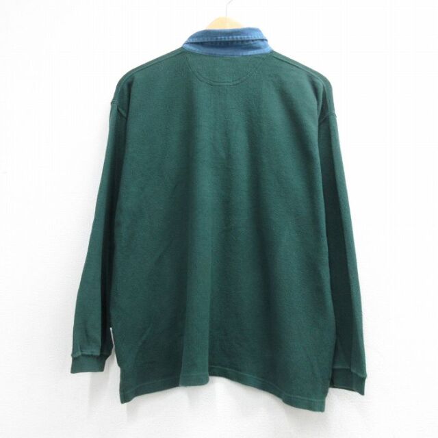 グリーンベイ・パッカーズ ラガーシャツ XL 古着通販 XL☆古着 長袖 ポロ シャツ メンズ 90年代 90s NFL グリーン