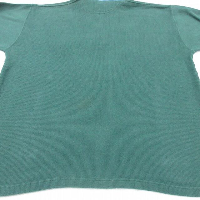 古着通販 XL☆古着 長袖 ポロ シャツ メンズ 90年代 90s NFL グリーン