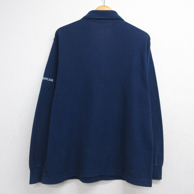 古着通販 L☆古着 長袖 ポロ シャツ メンズ 90年代 90s ミリタリー US