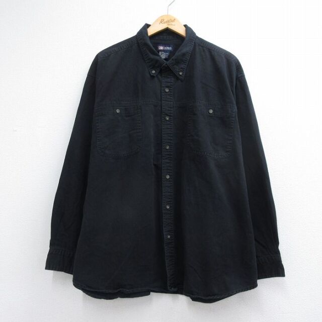 FADED GLORY 00s 長袖シャツ ブラック メンズXL相当 | 古着