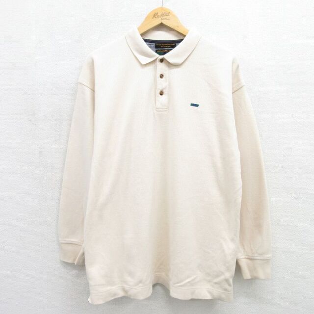 ポロシャツ ベージュ メンズL相当 | 古着