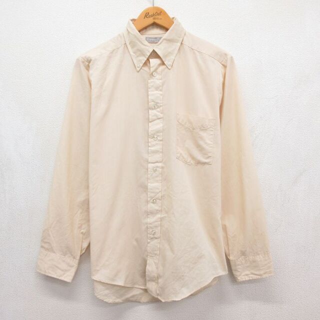 古着通販 XL☆古着 長袖 シャツ メンズ 大きいサイズ ロング丈 ブラック