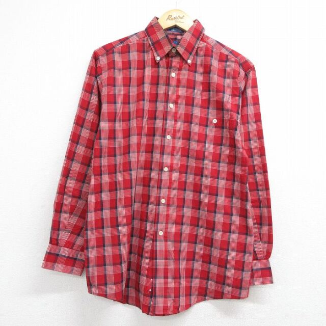 00s 長袖シャツ チェック レッド メンズM相当 | 古着