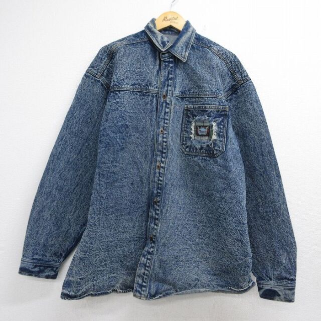 古着通販 XL☆古着 ファイブブラザー 長袖 シャツ メンズ 70年代 70s