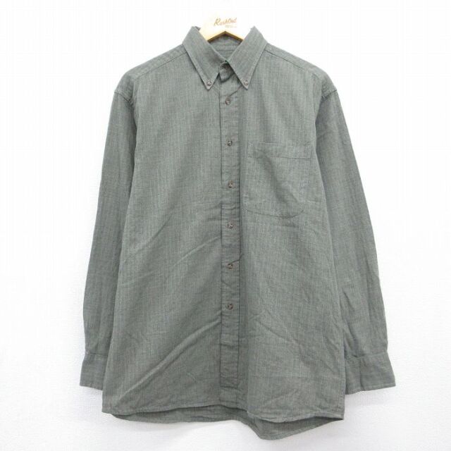 JOS A BANK 長袖シャツ カーキチェック メンズL相当 | 古着