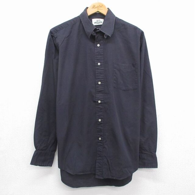 00s 長袖シャツ ネイビー メンズM相当 | 古着
