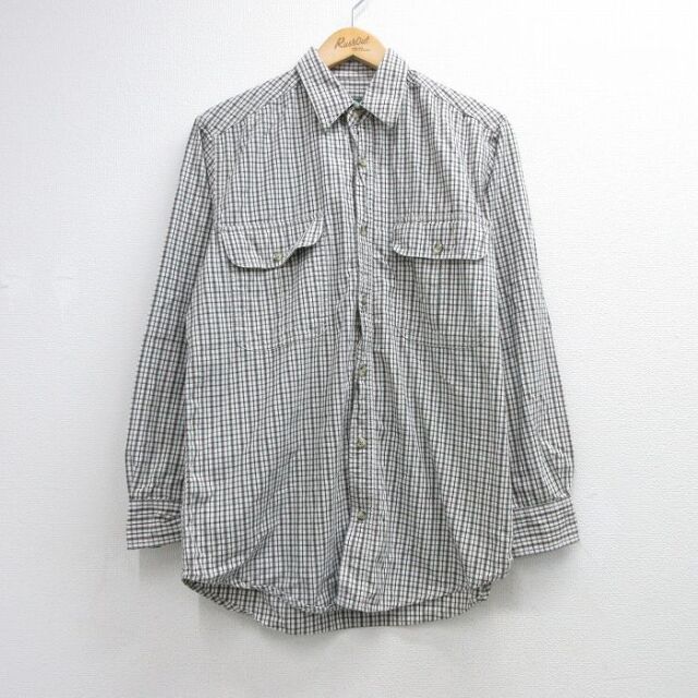 カベラス 00s 長袖シャツ チェック ホワイト メンズL相当 | 古着