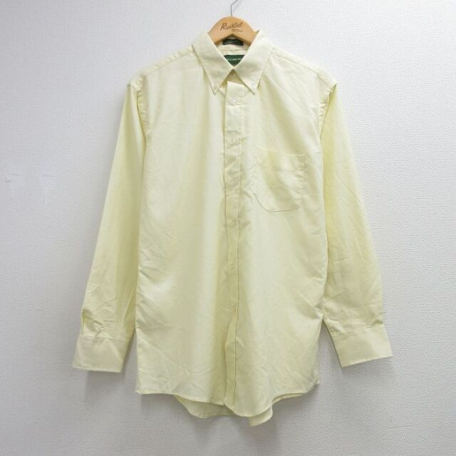 90s 長袖シャツ イエロー メンズL相当 | 古着