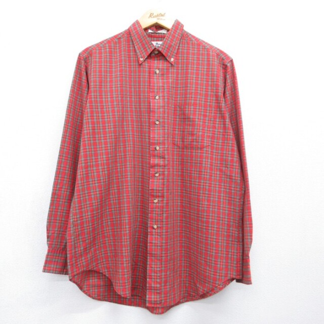 ウールリッチ 80s 長袖シャツ タータンチェック レッド メンズXL相当 | 古着