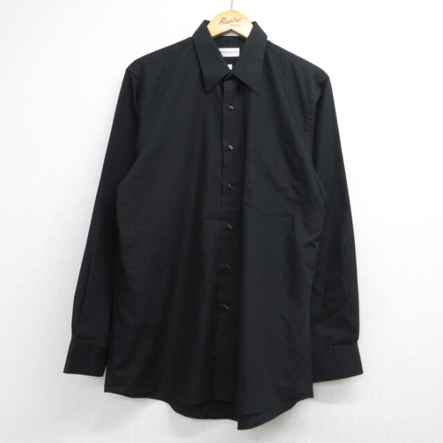 VAN HEUSEN 00s 長袖シャツ ポプリン ブラック メンズL相当 | 古着