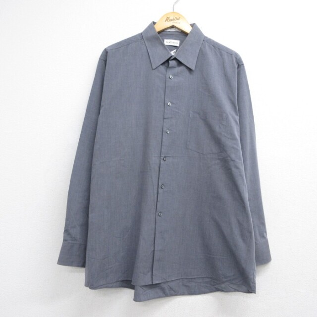 VAN HEUSEN 00s 長袖シャツ グレー メンズXL相当 | 古着