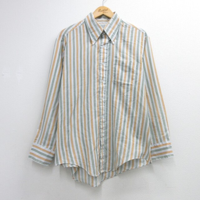 Kマート 70s 長袖シャツ ストライプ メンズXL相当 | 古着