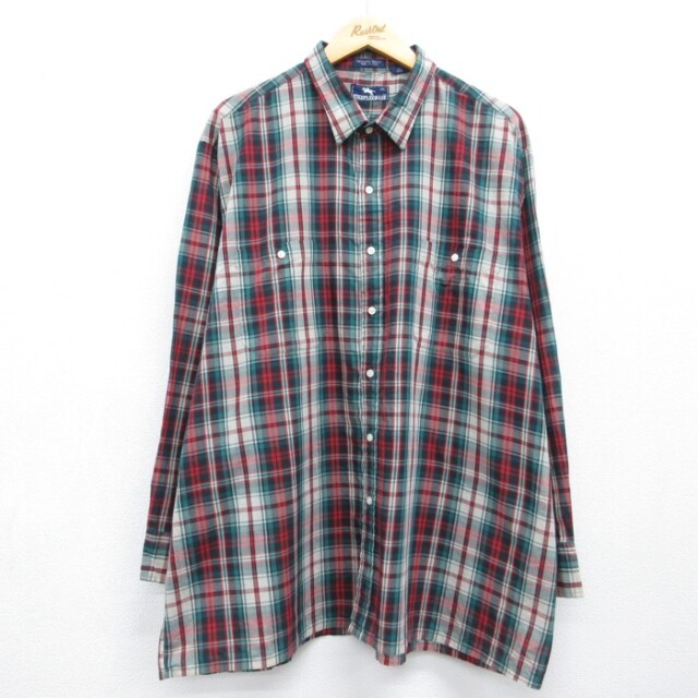 STEEPLECHASE レッドチェ 長袖 シャツ 90s チェック メンズXL相当 | 古着