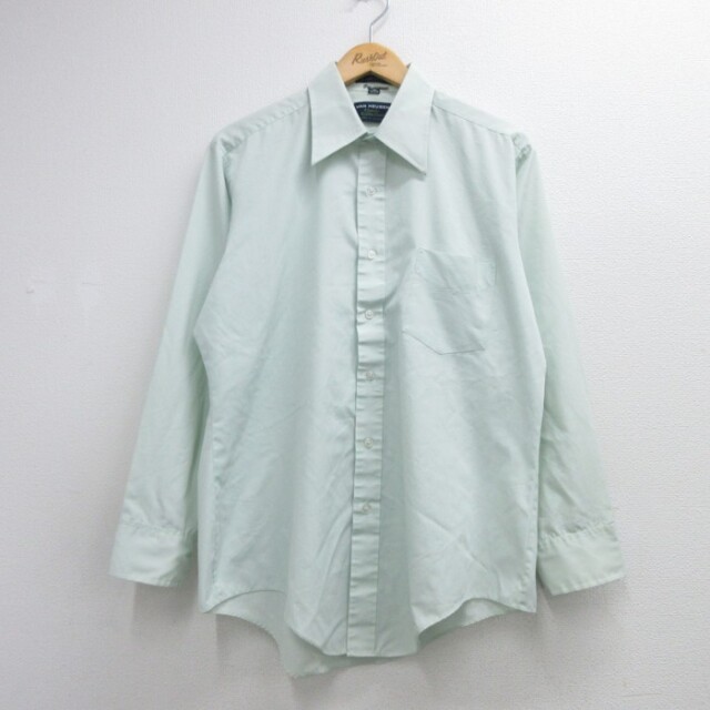 VAN HEUSEN 70s 長袖シャツ ライトブルー メンズL相当 | 古着