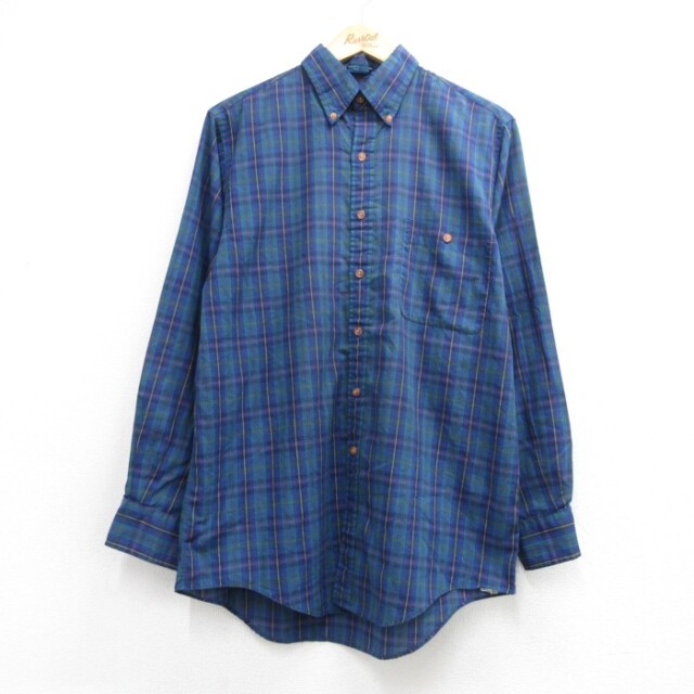 アロー 90s 長袖シャツ ブルータータンチェック L | 古着 26aug26