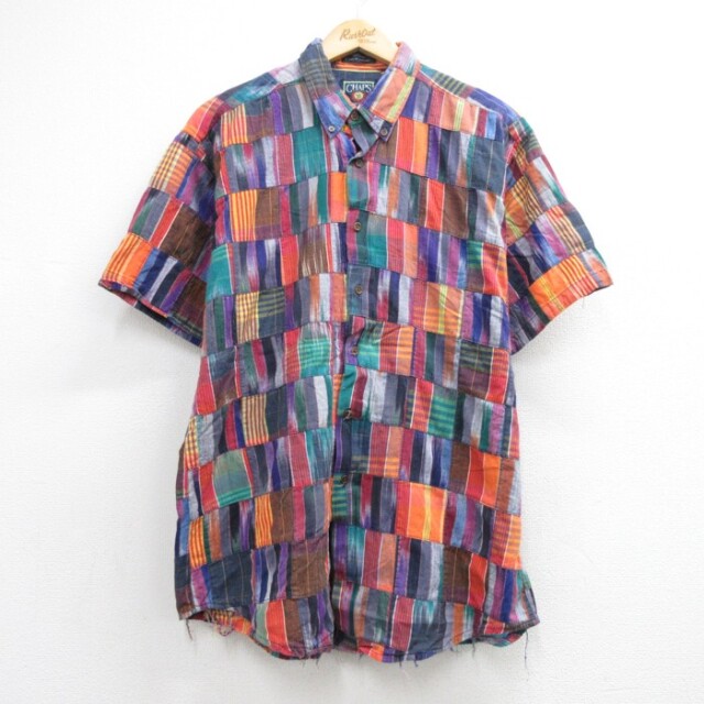 ラルフローレン 80s 長袖シャツ パープルチェック L | 古着 26aug26