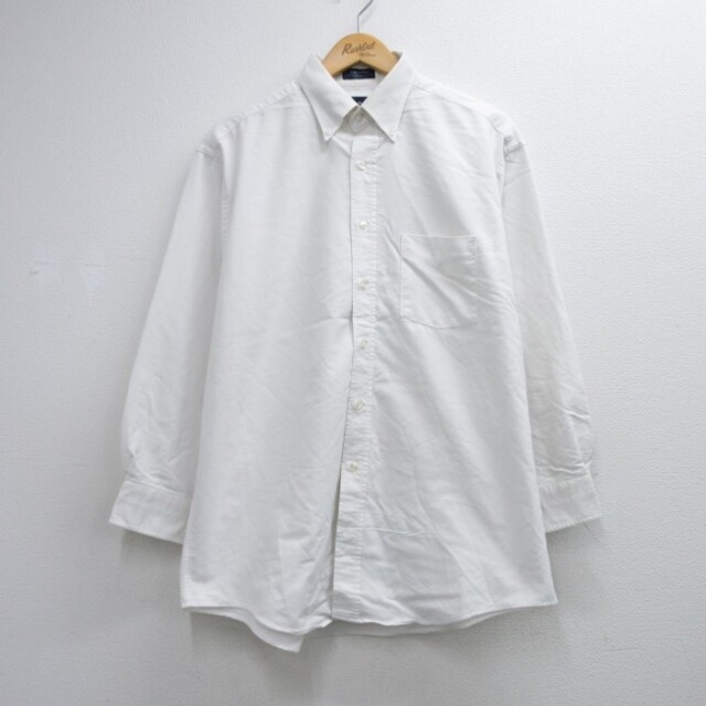 GANT 長袖 シャツ 90s オックスフォード ボタンダウン USA製 ホワイト メンズXL相当 | 古着
