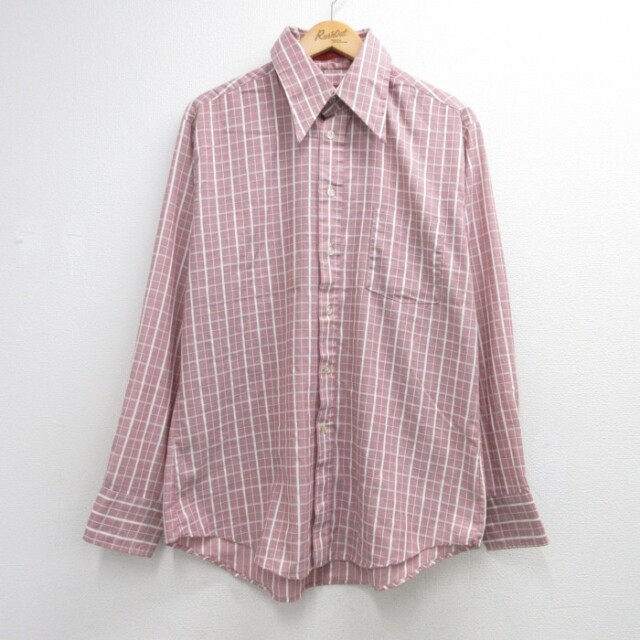 Kings Road シアーズ 長袖 シャツ 80s チェック メンズL相当 | 古着