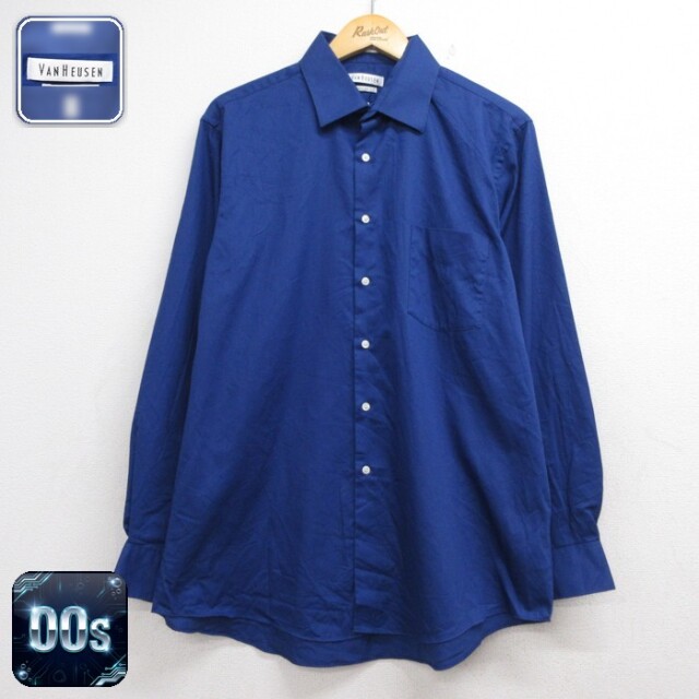 VAN HEUSEN 00s 長袖シャツ ブルー メンズXL相当 | 古着