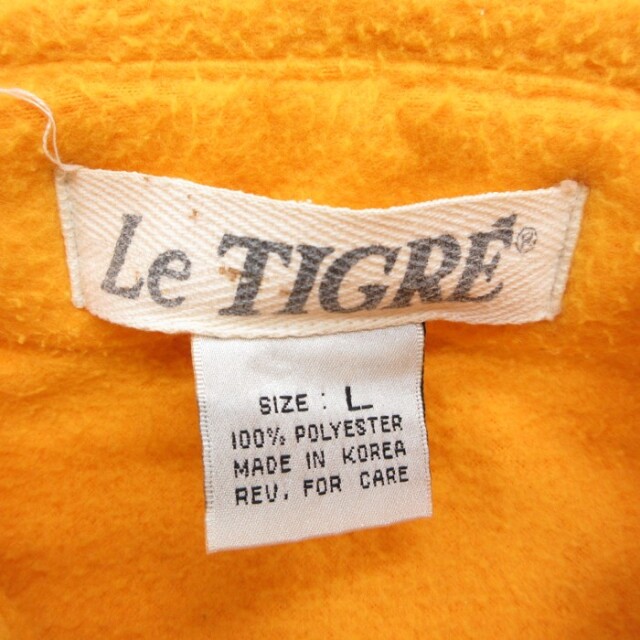 古着通販 XL☆古着 Le TIGRE 長袖 シャツ メンズ 90年代 90s フラップ