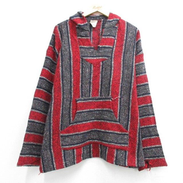 古着通販 XL☆古着 FRANKS TEXTILES 長袖 メンズ メキシカンパーカー