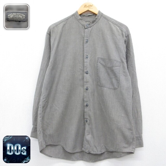 VAN HEUSEN 00s 長袖シャツ グレー メンズL相当 | 古着
