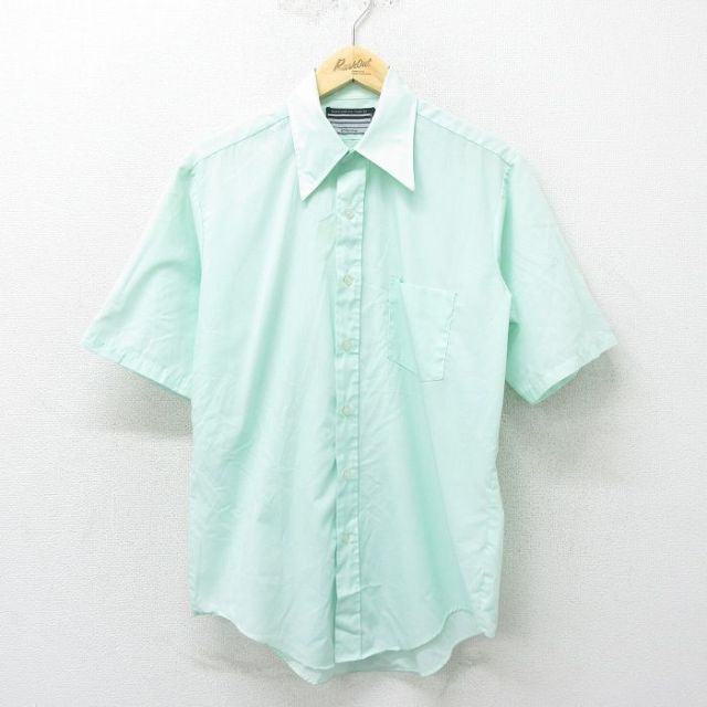80s 半袖シャツ グリーン L | 古着