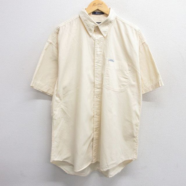 ラルフローレン 90s 半袖シャツ ストライプ イエロー XL | 古着