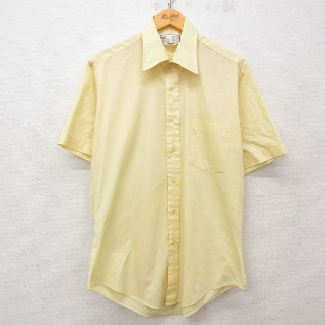 シアーズ 80s 半袖シャツ イエロー L | 古着