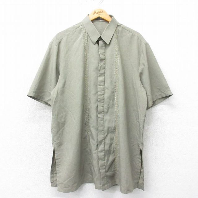 【50%OFF】半袖シャツ グリーン XL | 古着