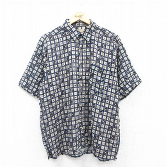 【50%OFF】00s 半袖シャツ ネイビー XL | 古着