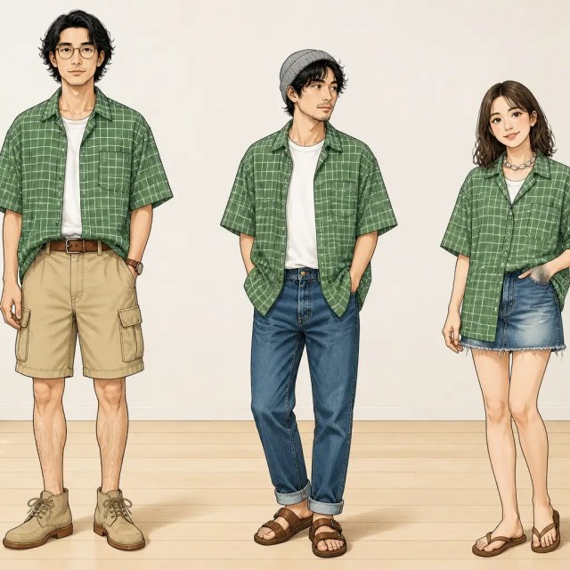 古着通販 L☆古着 グラミチ 半袖 シャツ メンズ 90年代 90s 総柄