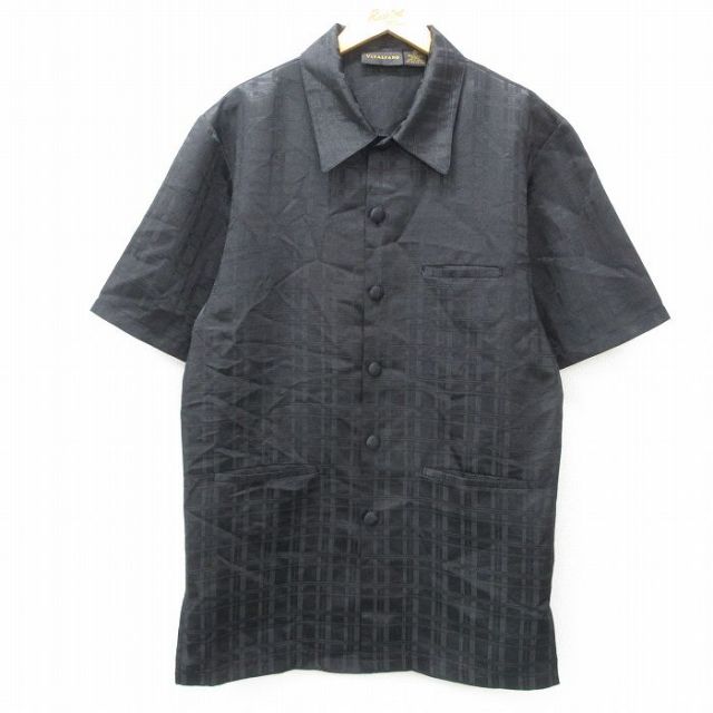 半袖シャツ ブラックチェック M | 古着