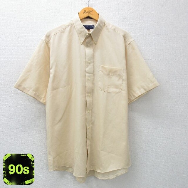 90s 半袖シャツ イエロー XL | 古着
