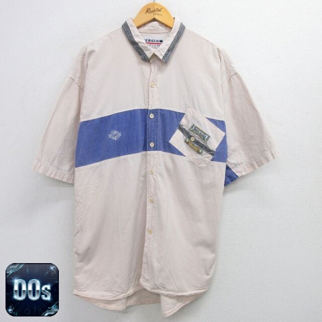 00s 半袖シャツ ピンク XL | 古着