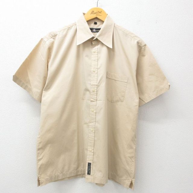 L★古着 ベンシャーマン 半袖 シャツ メンズ ベージュ カーキ 25apr28 中古 トップス