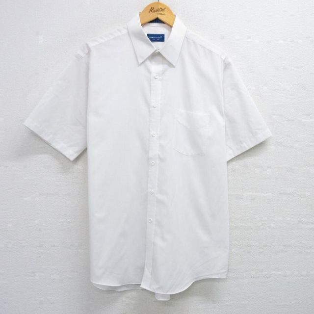 XL★古着 タウンクラフト 半袖 シャツ メンズ 90年代 90s 白 ホワイト 25apr30 中古 トップス