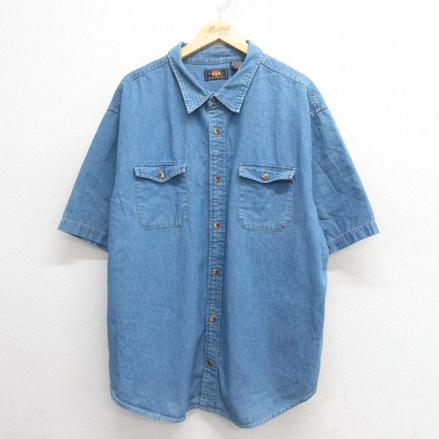 00s 半袖シャツ ルート66 ネイビー XL | 古着
