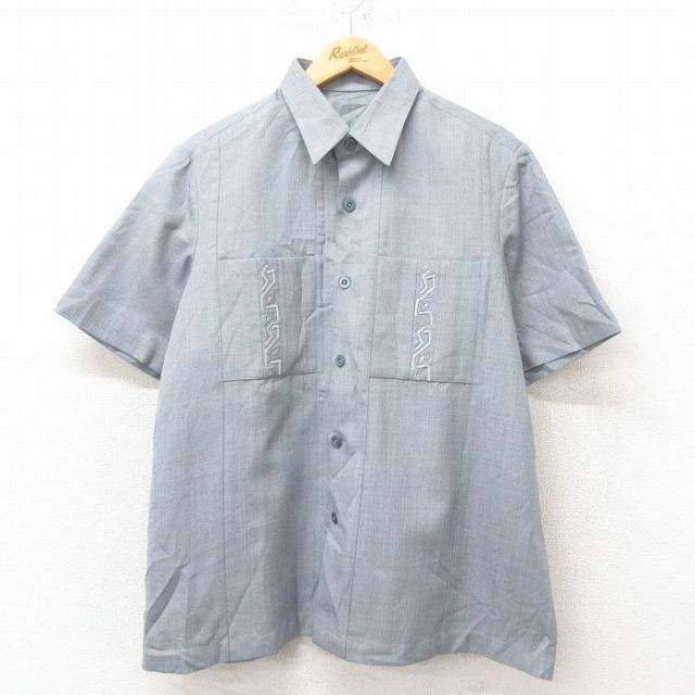 半袖シャツ グレー L | 古着